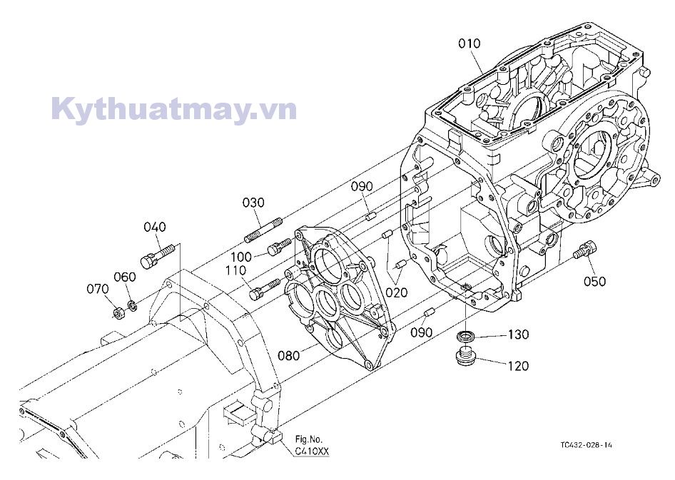 Vỏ hộp số thứ 3